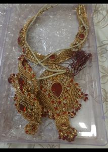 Red Stone Bride Jewellery