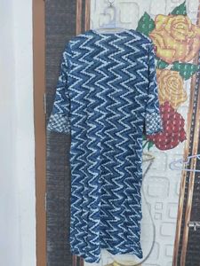 Stylish Blue Printed Kurta