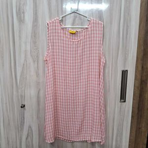 Pink Checkered Dress