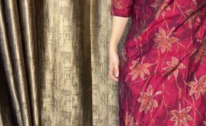 Beautiful Cherry Kurta With Pants