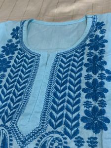 Authentic Lakhnawi Chikankari Kurti