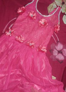 Frock For Girls With Work Of Stones