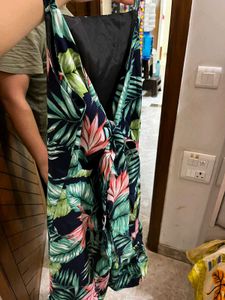 Tropical Print Dress