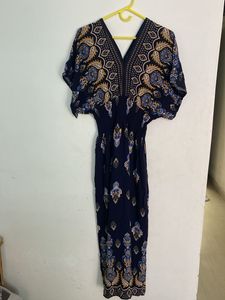 Boho Print Dress amd koreal jumpsuit combo offer