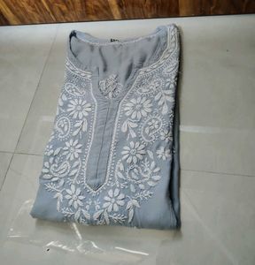 Lucknowi Chikankari Tunic Top