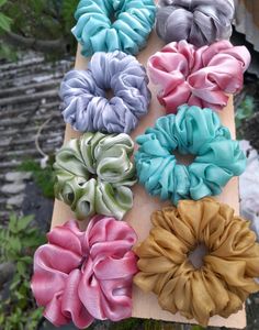 Set Of 6 Multiple Colours Scrunchies 💖