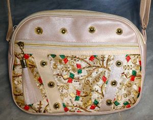 Embroidered sling Bag