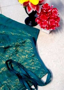 Green &amp; Gold Brocade Skirt