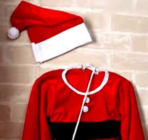 Brnd New Premium Velvet Santa Girl Frock