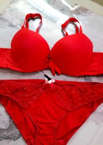 Beautiful 🌸 Red Sexy Bra Panti Set