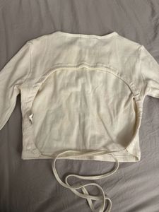 Backless White Top