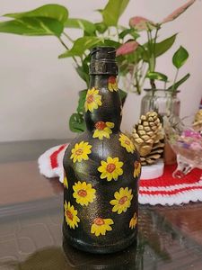 Handpainted Bottle Art