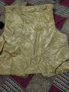 Selling Silk Crop Top Or Blouse With Heavy Work