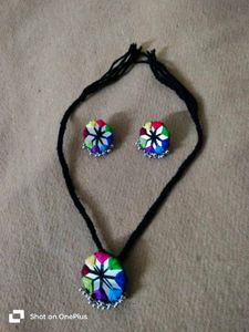 Handmade Embroidered Jewelry Set