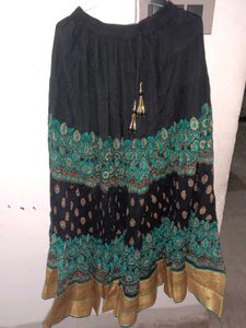 Patterned Ethnic Skirt