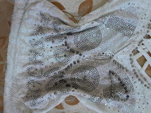 Y2k Fitted Lace Top With Silver Studds