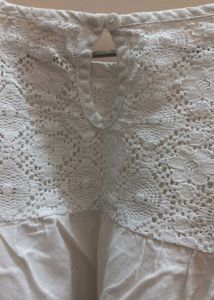 White Colour Girl Top