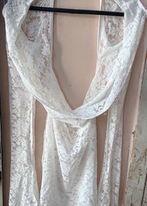 White Lace Mini Dress