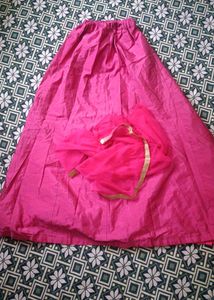 Ghagra Choli With Net Dupatta