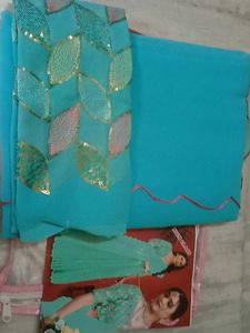 Sea Green Saree