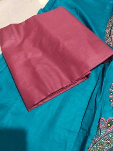 Festive Cotton Dress Material Suit