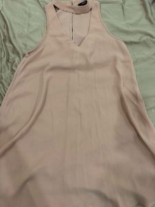Blush Choker Neck Dress