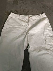 White Cargo Jeans