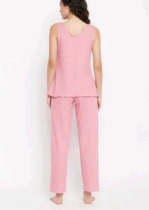 Pink Sleeveless Night Suit