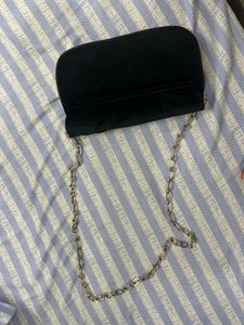Guess(dupe) Black Velvet Chain Bag