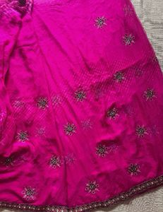 Pure Georgette Lehariya Saree