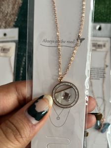 Rose Gold Stainless Steel Necklace Set