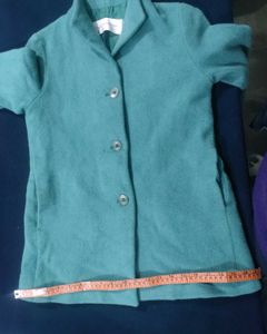 Green Button-Down Coat