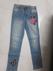 Floral Jeans