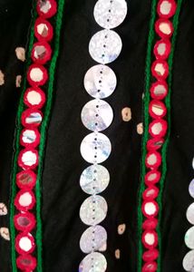Navratri Bandhani Gamthi(Village) Handwork Choli