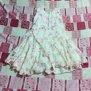 Floral Girls Dress with Free Gift 🎁