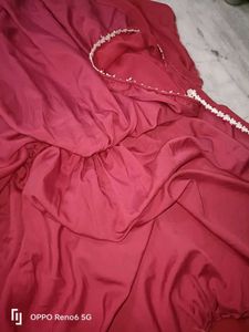 Gajri Colour Beautiful Lace Detailing Naira Kurta
