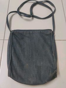 Denim Crossbody with Shell Design