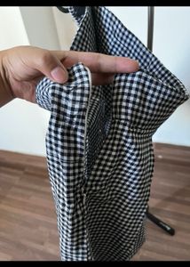 Vintage Checked Pleated High waisted Skirt