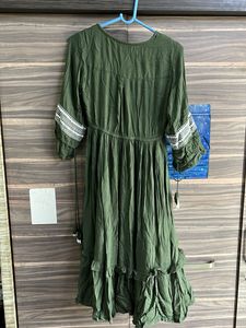 Zudio Olive Green Dress
