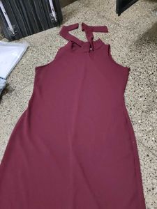 A Maroon Dress