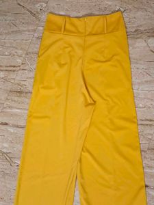Mustard Wide Leg Trousers