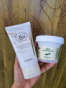 Skinfood Rice Mask & Facewash(150ml+120g)