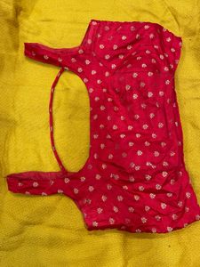 Red Saree Heavy Fabric With Blouse