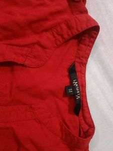 Red Button-Down Shirt