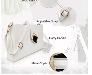 Rolexo white women sling bag