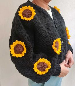 Sunflower Crochet Cardigan