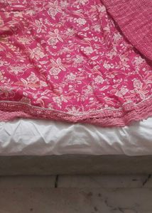 Cotton Anarkali Kurta With Dupatta For Daily Use