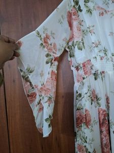 Floral Chiffon Midi Dress