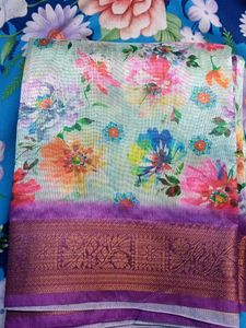 Floral Print Saree