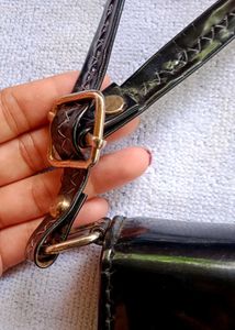Black Patent Leather Bag